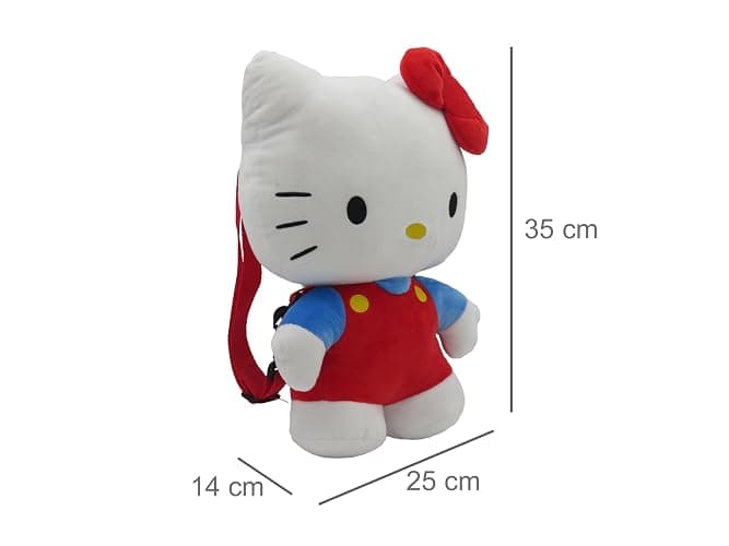 CYPBRANDS Hello Kitty Sanrio Backpack Plush Bags Figure Hello Kitty White Official Product White Estandar Casual thumbnail 7