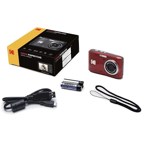 Kodak FZ45RD PIXPRO FZ45 16MP Digital Camera, Red Bundle with Lexar 32GB High-Performance 800x UHS-I SDHC Memory Card + Deco Photo Point and Shoot Field Bag Camera Case thumbnail 7