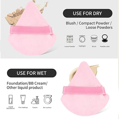 MAANGE Makeup Brush Set 49 Pcs Makeup Tool Set Premium Synthetic Foundation Powder Concealers Eye shadows Blush Makeup Brushes (Pink, 49 Piece Set) thumbnail 7