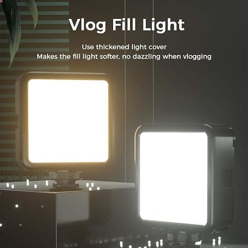 ULANZI VL-81 3000mAh Bi-Color LED Video Light w Softbox - 3200K-5600K+CRI95 Rechargeable Camera Light, 3 Cold Shoe Mount for DSLR/GoPro/Sony/Canon/iPhone, Vlog Filming TikTok Live & Photography thumbnail 2