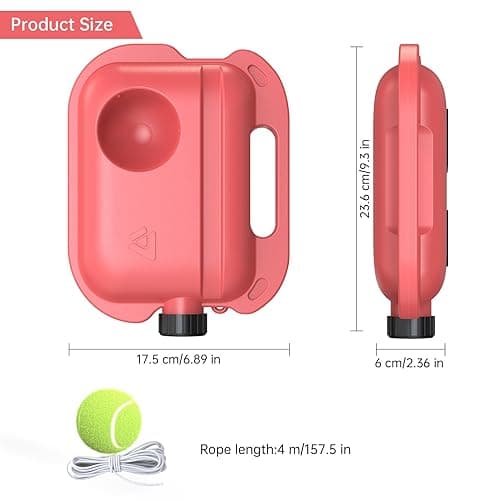 Tennis Trainer Rebound Ball with 2 String Balls and a Mesh Bag, Solo Tennis Training Equipment for Self Tennis Practice, Portable Tennis Training Tool, Tennis Rebounder Kit for Beginner Sport Exercise thumbnail 3