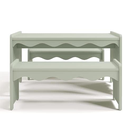 Storkcraft Casablanca Montessori Indoor Kids Table & Bench Set – Premium Kids Activity Table and Bench Set, Toddler Furniture for Crafts and Snack Time, Durable & Easy-to-Clean Surface (Sage) thumbnail 10