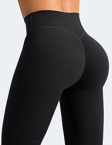 YEOREO Leggings for Women Hidden Scrunch High Waisted Yoga Pants V Cross Tummy Control Craze Compression Workout thumbnail 8