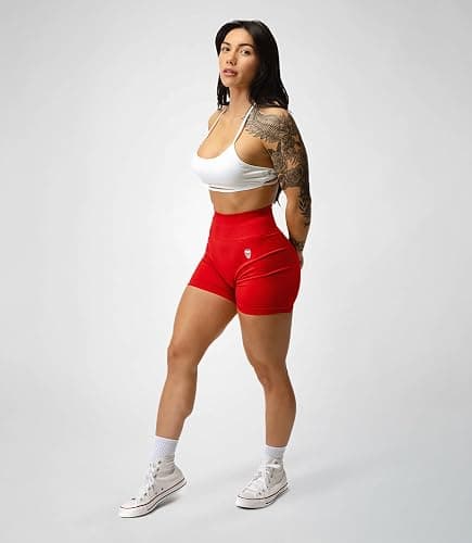Gymreapers Infinity Seamless Workout Shorts High Waist Biker Shorts for Women Athletic Gym Running Pilates Yoga Sport Short thumbnail 4