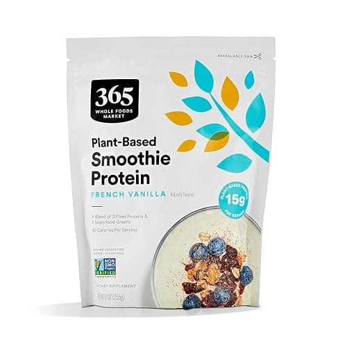 365 by Whole Foods Market, Protein Plantpowder Smoothie French Vanilla, 9 Ounce - Image 1