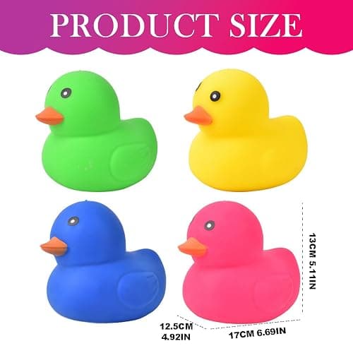 Duck Squishy Jumbo, Squeezable Gaint Squishy Sensory Stress Ball, Novelty Anxiety Relief Fidget Toy for Adults & Desk Use (A-yellow) thumbnail 3