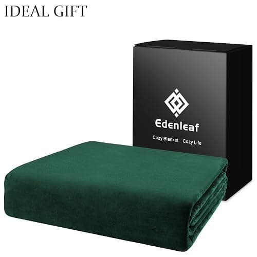 Oversized Blanket 120x120 Inches, Giant Huge Companion for Bed, Sofa, Travel and Camping, Extra Large Big Soft Blanket Fits The Whole Family and Outdoor Campaign, Forest Green thumbnail 6