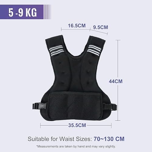 Weighted Vest, Adjustable Weight Vest for Men and Women, Iron Sand Weight Vests for Running Training Crossfit Calisthenics Jogging Walking Gym Strength Training thumbnail 6