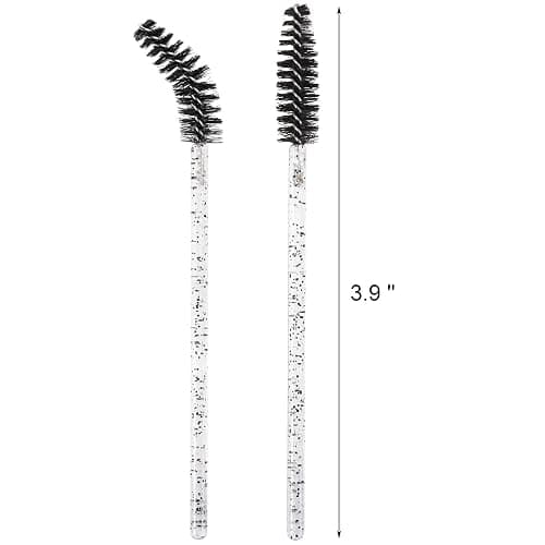 Tbestmax 200 Disposable Mascara Wands Spoolies Eyelash Brush，Eye Lash Eyebrow Extension Applicator Pink Black thumbnail 2