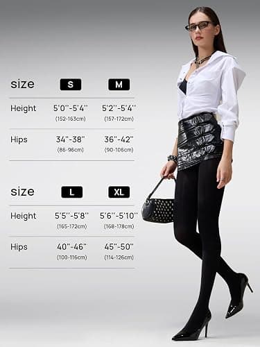 MANZI 2-6 Pairs Women's Opaque Control Top Tights 70 Denier Stretch Pantyhose thumbnail 8