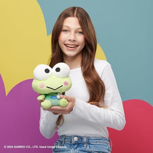 Jazwares Hello Kitty and Friends, Keroppi Series 1 Plush - Hoodie Fashion and Bestie Accessory - Officially Licensed Sanrio Product from thumbnail 2