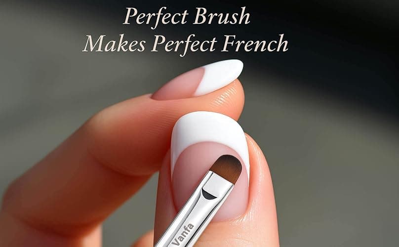 Vanfa French Brush for Nails, Clean up brush for Gel Nail Polish F16 thumbnail 3