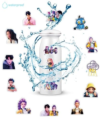60pcs Cool Demon Movie Hunters Stickers for Kids Teens Girls Adult, Waterproof Vinyl Movie Decal for Water Bottle Skateboard Guitar Travel Case Bike Laptop,Car Bumper,Luggage,Phone (LMNT60) thumbnail 4