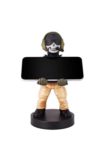 Power Up Factory Exquisite Gaming: Call of Duty: Lt. Simon "Ghost" Riley - Original Mobile Phone & Gaming Controller Holder, Device Stand, Cable Guys, Licensed Figure thumbnail 5