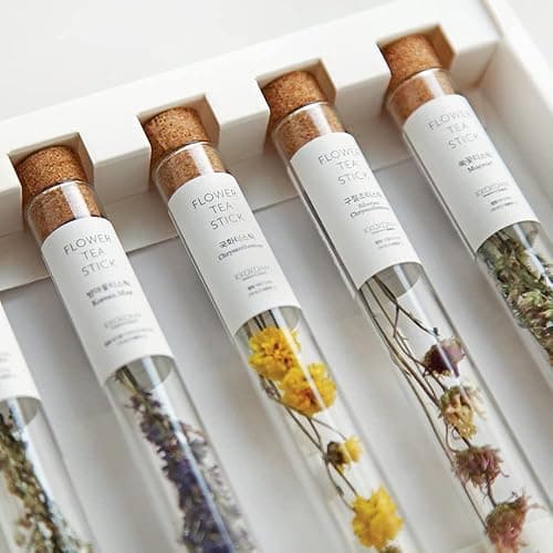 KKOKDAM Fancy Korean Tea Gift Set – Premium Flower Tea Stick Variety Pack - 5 Loose Leaf Blooming Flower Teas thumbnail 4
