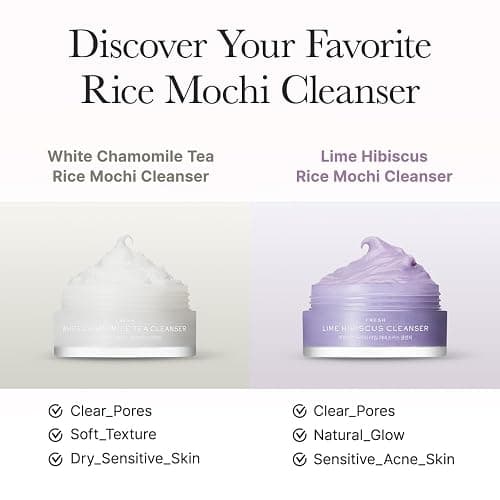 Arencia Rice Mochi Facial Cleanser Gift Set, 6 Varieties, 0.52 oz each - travel size, Korean skin care, holiday gift set, Stocking stuffers thumbnail 3
