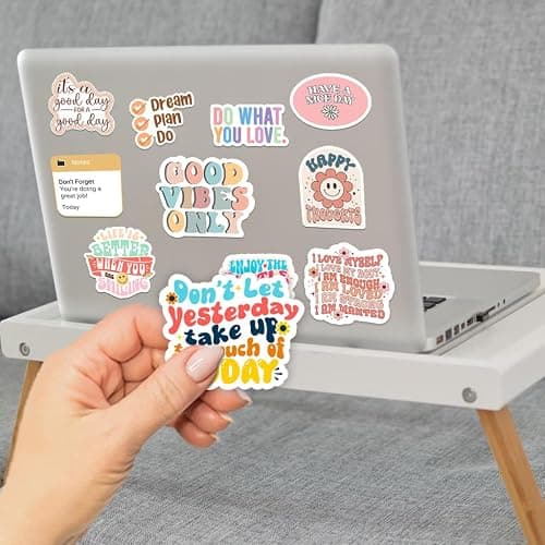 300PCS Motivational & Affirmation Stickers – for Vision Board, Positive Inspirational Decals for Water Bottles, Laptops, Planners, Journals, Scrapbooks & Teachers thumbnail 7