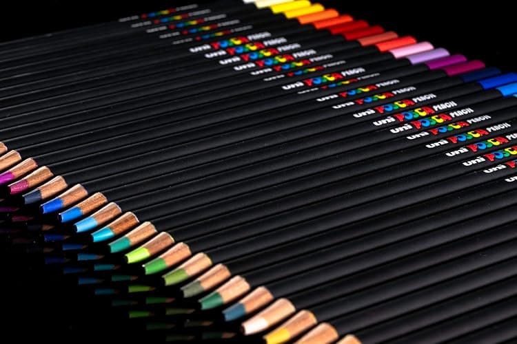 uni POSCA Colored Pencils, 4.0mm Lead, Assorted Set, 36 Pack thumbnail 4