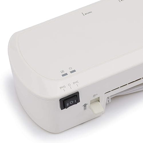 Amazon Basics 12-Inch Thermal Laminator Machine, Easy to Use for Home Office or School, 12-Inch, White thumbnail 4