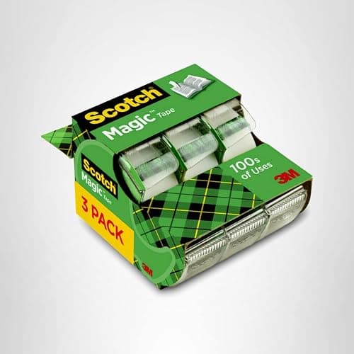 Scotch Magic Tape, 3 Dispensered Rolls, Numerous Applications, Invisible, Clear Tape Engineered for Repairing, 3/4 x 300 Inches thumbnail 11