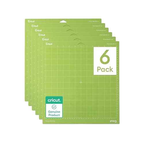 Cricut StandardGrip Cutting Mat Pack (6 Count, 12in x 12in) - for Explore & Maker Machines - Image 1