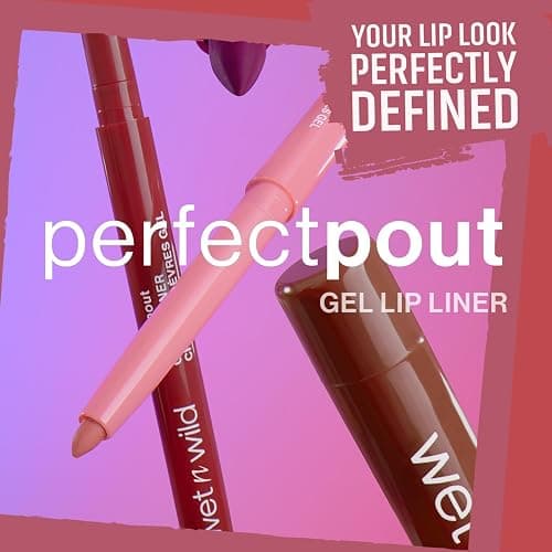 wet n wild Perfect Pout Matte Retractable Gel Lip Liner Pencil, Rich Creamy Long Lasting Color, Well-Defined and Flawless Application, Vegan & Cruelty-Free - Purple Lay Down the Mauves thumbnail 2