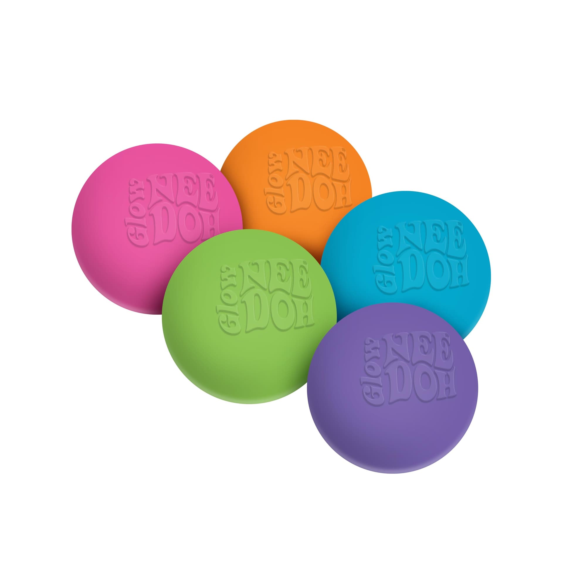 NEEDOH Glow in the Dark, Dazzling Stress Toy, Neon Colours, Kids Fidget Toy, Anxiety Control, Squishy Toy, Stress Relief, Age 3+ Years, 1 Colour Randomly Selected thumbnail 2