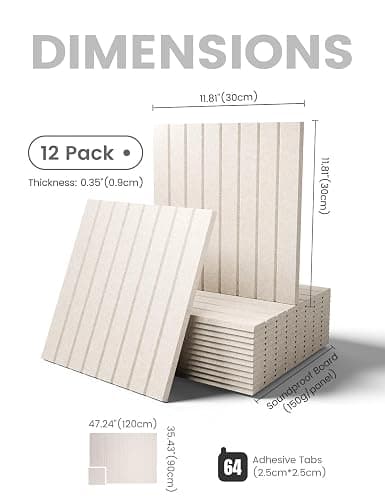 Fluxynara Large Felt Bulletin Board 48" x 36" Cork Board Alternative-12 Pack with 64 Safe Removable Adhesive Tabs, Cork Boards for Walls Cork Board for Home Office Classroom Pin Board -Oatmeal thumbnail 2
