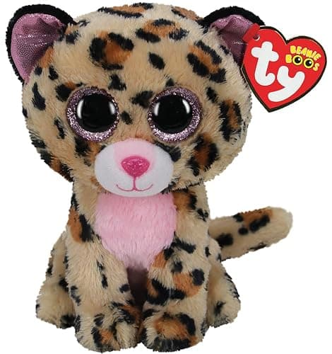 TY 2007518 Livvie Leopard Beanie Boo Stuffed Animal, Multicoloured - Image 1