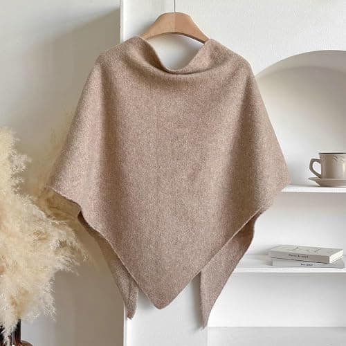 Winter Shawl Wraps Women Knitted Shawls and Wraps Cardigan Cape Wool Pashmina Shoulder Top Sweater Shawl Scarf 2025 thumbnail 3