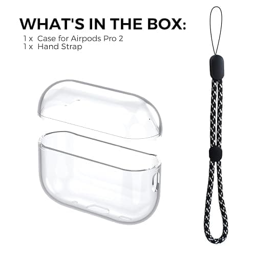 AHASTYLE Transparent Hülle für Airpods Pro 2 Schutzhülle und Haut Case für AirPods Pro [Unterstützung USB-C] [Kabelloses Laden] Kompatibel mit Airpods Pro 2. Generation (Durchsichtig) thumbnail 7