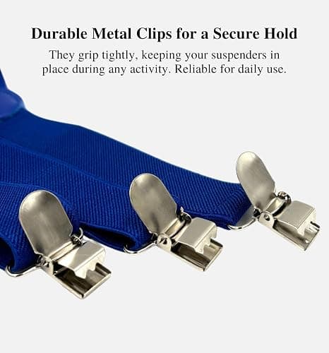 MDSTYLE Suspenders for Men Women Boys - Adjustable Y-Back thumbnail 6