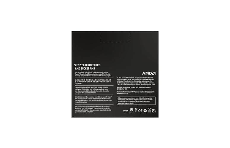 AMD Ryzen™ 7 9700X 8-Core, 16-Thread Unlocked Desktop Processor thumbnail 4