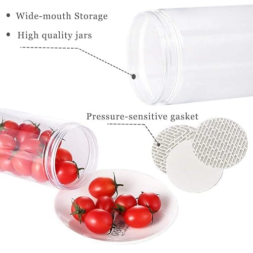 20 Pack 4oz/120ml Round Plastic Jars with Lids Empty Clear Slime Containers,Wide-Mouth Refillable Storage Containers for Cosmetics,Lotion,Food Storage thumbnail 4
