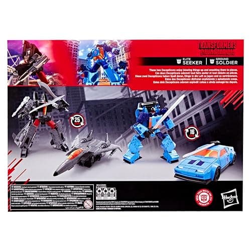 Transformers Studio Series MTMTE Collection, Ground Soldier and Elite Seeker 2-Pack, Devastation Game Edition, 4.5 and 6.5 Inch Action Figures thumbnail 5