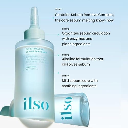 ILSO Super Melting Sebum Softener, 5.29 fl oz, with 40 Skin Wrap Cotton Pads included, Pore Cleansing Solution, Blackhead Softener, Melts Away Blackheads & Sebum, Korean Skincare thumbnail 4