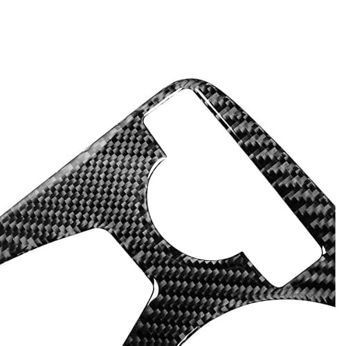 Cup Holder Panel Trim Stickers Compatible with Mercedes-Benz C-Class W204 C180 C200 C250 Coupe Sport C300 C63 AMG 2007-2014 Car Accessories Center Control Real Carbon Fiber thumbnail 7