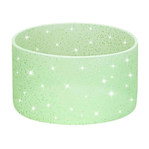 2 Pack Silicone Glitter Boot Cup Protector for Stanley 40 30 oz Quencher Adventure Tumbler, IceFlow 30 20 oz, Fits 2.95 Inch Bottom Diameter.Non-Slip Water Bottle Base Cover Sleeve thumbnail 3
