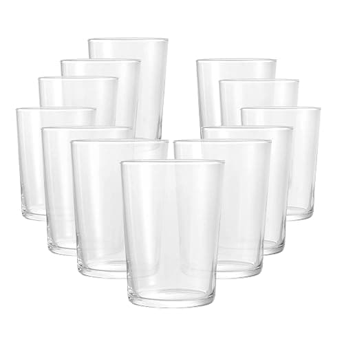 Bormioli Rocco Bodega Collection Glassware – Set Of 12 Maxi 17 Ounce Drinking Glasses For Water, Beverages & Cocktails – 17oz Clear Tempered Glass Tumblers, Transparent - Image 1