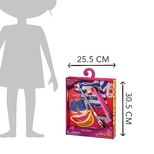 Our Generation – 18-Inch Doll Clothes – Cute to Scoot Doll Deluxe Scooter Outfit - Fashion Clothes & Accessories, Includes Scooter,Pretend Play, for 3+ Years thumbnail 3