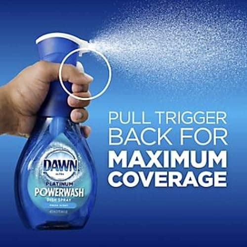Dawn Platinum Powerwash Dish Spray Soap, Fresh Scent Refill- 16oz thumbnail 6