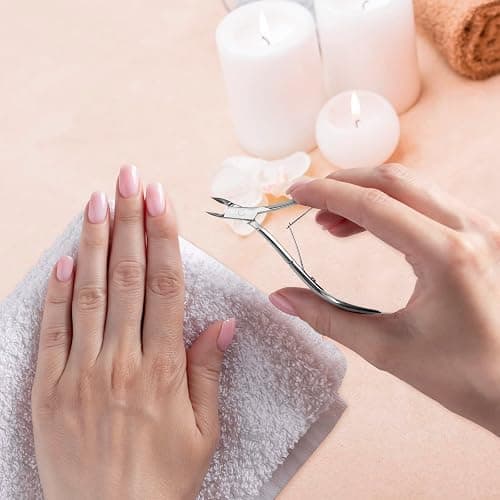 Professional Cuticle Trimmer Cuticle Nippers,Pedicure Nail Care Tool | Cuticle Cutter, Cuticle Clippers, Cuticle Remover, Pedicure Manicure Tools, Double Spring,Nail Care Tool,Silver thumbnail 5
