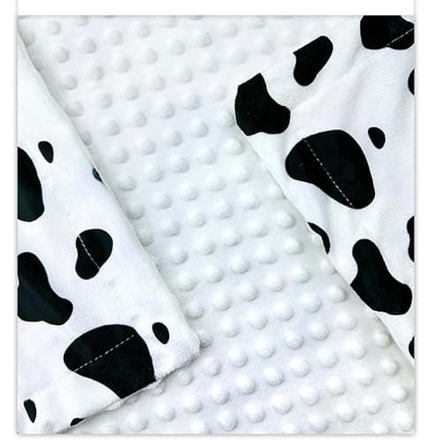 Baby Blanket for Boys Girls Super Soft Double Layer Minky with Dotted Backing Cute Cow Crib Receiving Blanket Bed Throws for Newborns Nursery Stroller Toddler 30 x 40 Inch (Black White Cow) thumbnail 6