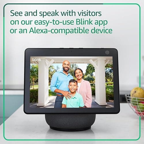 Blink Video Doorbell (newest model) – Head-to-toe HD view, two-year battery life, and simple setup. Sync Module Core included – System (Black) thumbnail 4