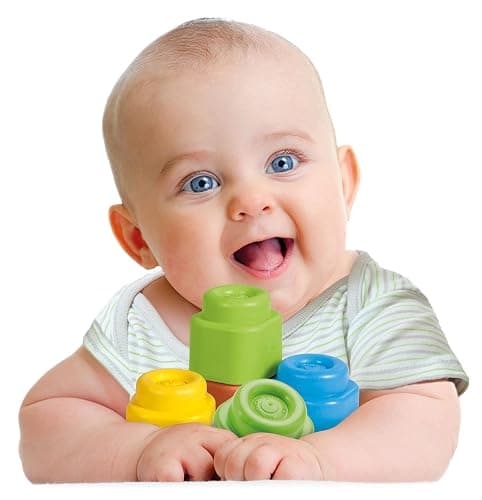 Clementoni Baby Soft Blocks - Clemmy Bag 20 Pieces - Soft Building Blocks, Clemmy Blocks for Kids 6 Months, Bricks Washable, Construction Set, Development & Activity Toy, Made In Italy, 17877 thumbnail 8