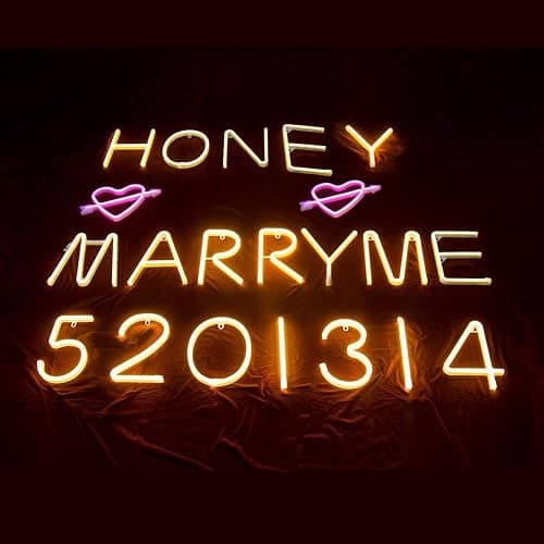 ENUOLI Letter Neon Lights Warm White LED Alphabet Neon Words Signs(R) | Battery/USB Operated Letter Neon Sign Art Lights Words Wall Light up Girls’ Room Wedding Birthday Party Christmas Home Decor thumbnail 7