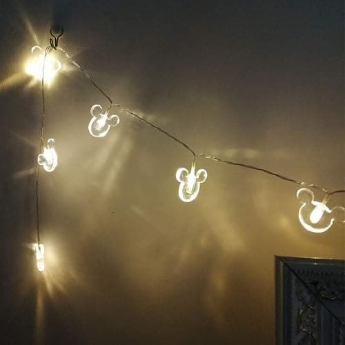 Penfly 1.65m 10LEDs Decorative Cartoon Animal Mouse Night Mood Light Romantic Lamp for Home Indoor Bedroom Party Festival Décor(Warm White) thumbnail 6