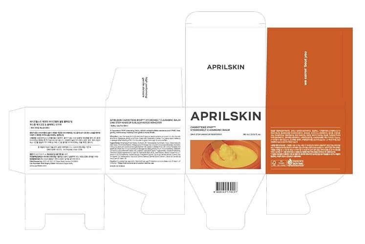 APRILSKIN Carrotene IPMP Hydromelt Cleansing Balm, 3.04 fl.oz, Noncomedogenic, Grapefruit Peel Oil, O-Cymen-5-Ol helps reduce blackheads & breakouts, for sensitive & oily skin, Korean Skincare thumbnail 9