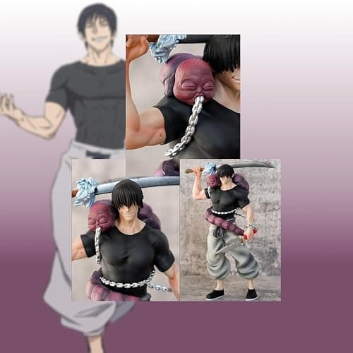 JJK Fushiguro Toji Figur, 22cm Action Figur | JJK Merch Charakter Modell, Stehende Position Action Figur,Desktop Ornamente Model Collection für Fans Geschenk thumbnail 5