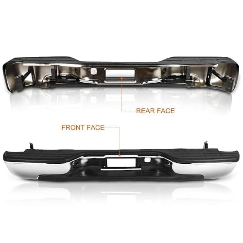 PM PERFORMOTOR Rear Step Bumper with License Plate Lights Compatible with 1999-2006 Chevy Silverado/GMC Sierra 1500 2500 Direct Replacement for GM1103124 GM1103122 12496085 thumbnail 3